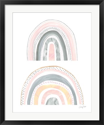 Framed Boho Rainbow III Print