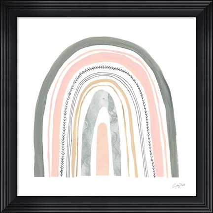 Framed Boho Rainbow II Print