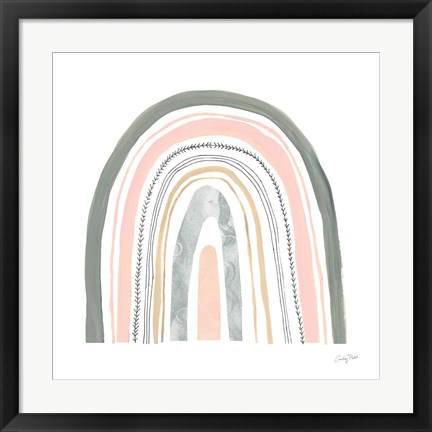 Framed Boho Rainbow II Print