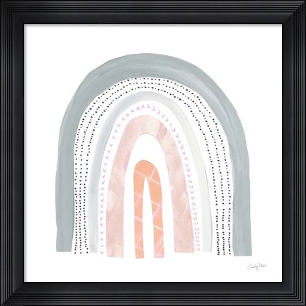 Framed Boho Rainbow I Print