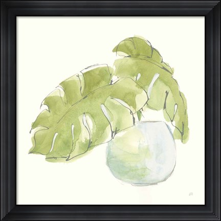 Framed Plant Big Leaf IV Print