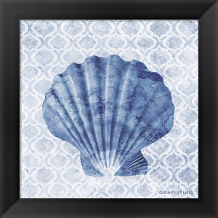 Framed Seashell I Print