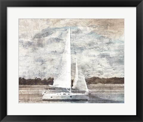 Framed Sailboat on Water Print