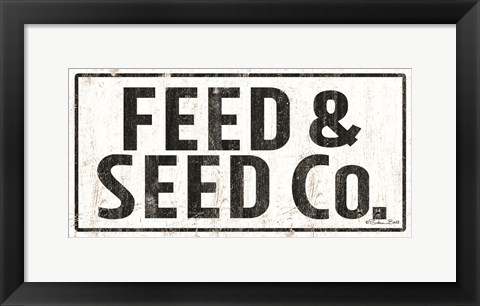 Framed Feed &amp; Seed Co. Print