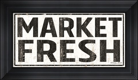 Framed Market Fresh Print