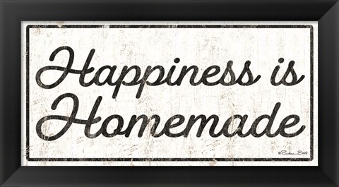 Framed Happiness is Homemade Print