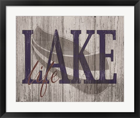 Framed Lake Life Print