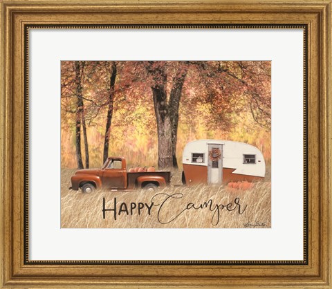 Framed Fall Camping Print