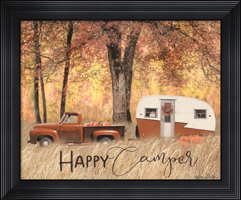 Framed Fall Camping Print