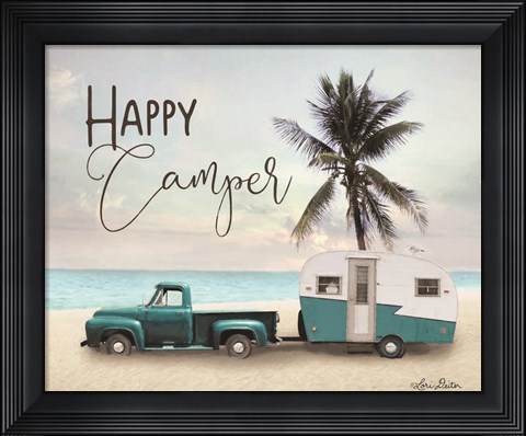 Framed Happy Camper Print