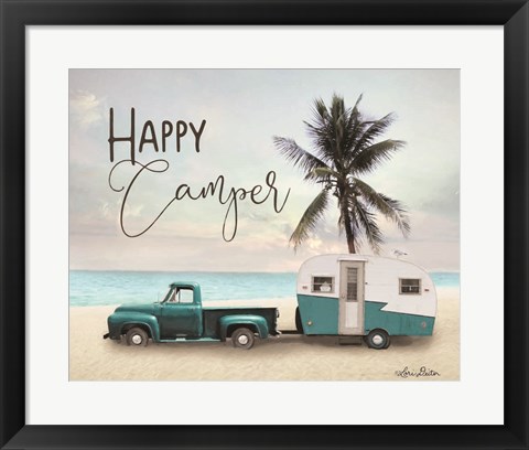 Framed Happy Camper Print