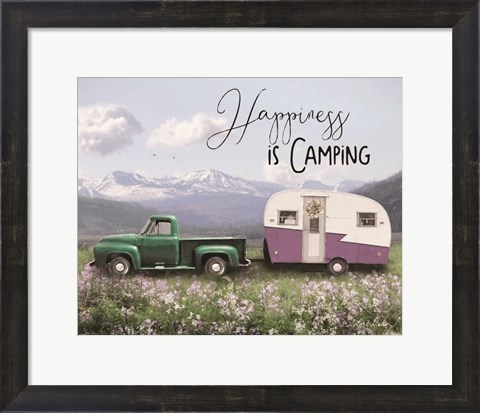 Framed Spring Camping I Print