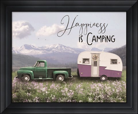 Framed Spring Camping I Print
