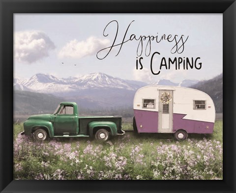 Framed Spring Camping I Print