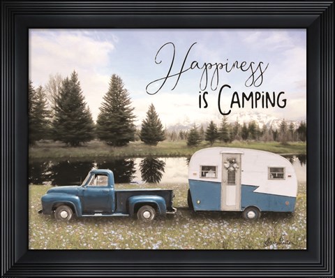 Framed Spring Camping II Print