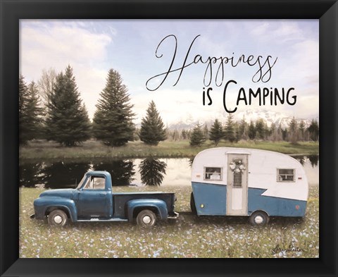 Framed Spring Camping II Print