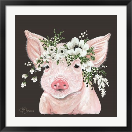 Framed Poppy the Pig Print