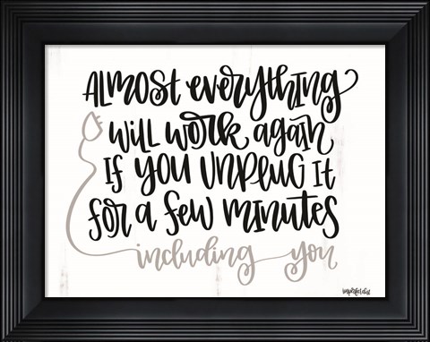 Framed Unplug Print