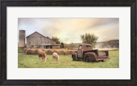 Framed Tioga County Farmland Print