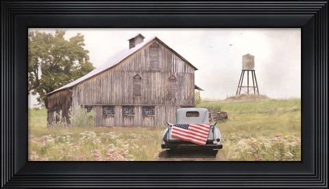 Framed Flag on Tailgate Print