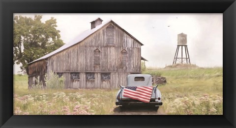 Framed Flag on Tailgate Print