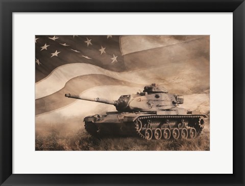 Framed Liberator Tank Print