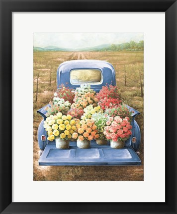 Framed Flowers for Sale Print