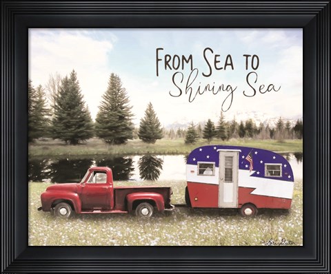 Framed American Camper Print