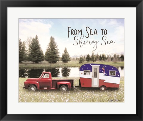 Framed American Camper Print