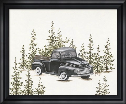 Framed Christmas Tree Shopping Print
