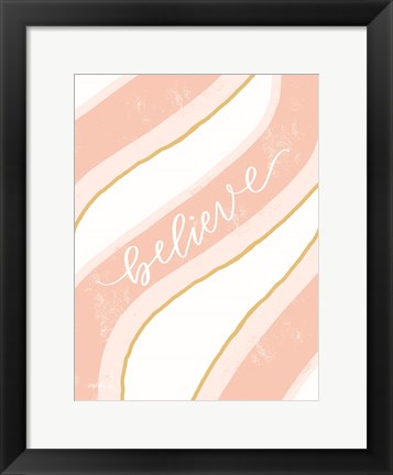 Framed Believe Print