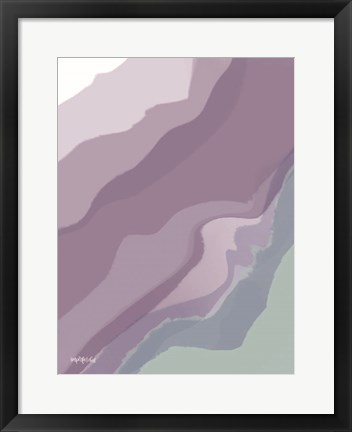 Framed Lavender Cyan Love Print