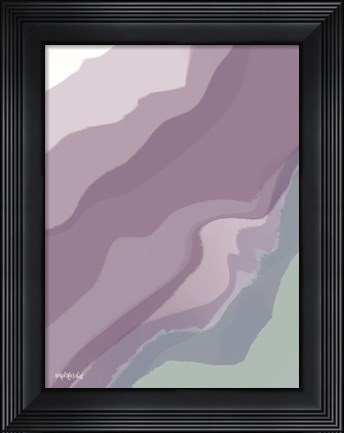 Framed Lavender Cyan Love Print