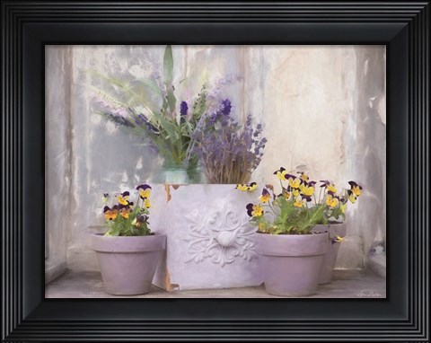 Framed Pansy Still Life II Print