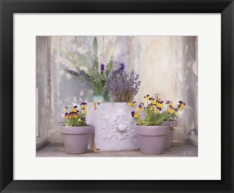 Framed Pansy Still Life II Print