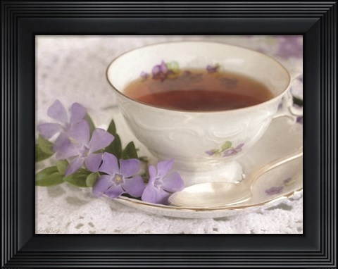 Framed Periwinkle and Tea Print