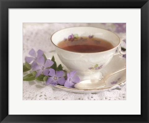 Framed Periwinkle and Tea Print