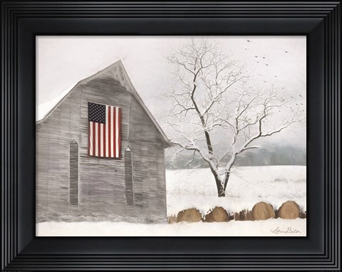 Framed Old Glory Print