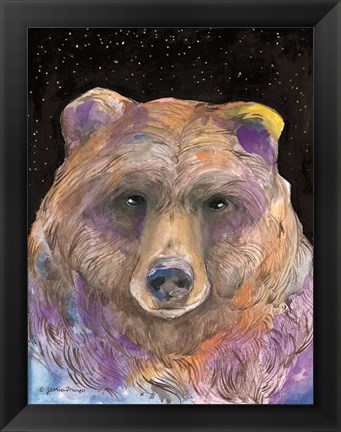 Framed Galaxy Bear Print