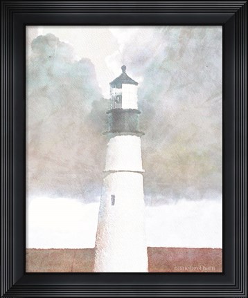 Framed Morning Lighthouse Print