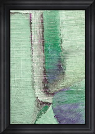 Framed Mint Julip Abstract I Print