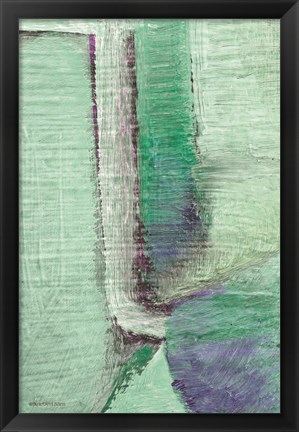 Framed Mint Julip Abstract I Print