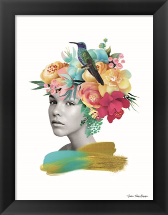 Framed Girl and the Paradise Print