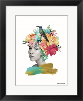 Framed Girl and the Paradise Print