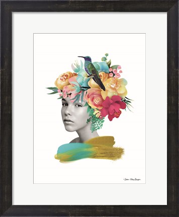 Framed Girl and the Paradise Print