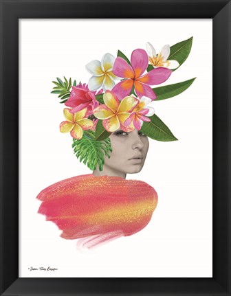 Framed Tropical Girl Print