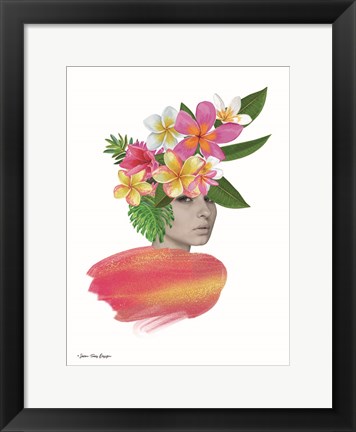 Framed Tropical Girl Print