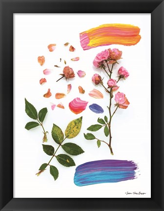 Framed Flowers and the Paint Print