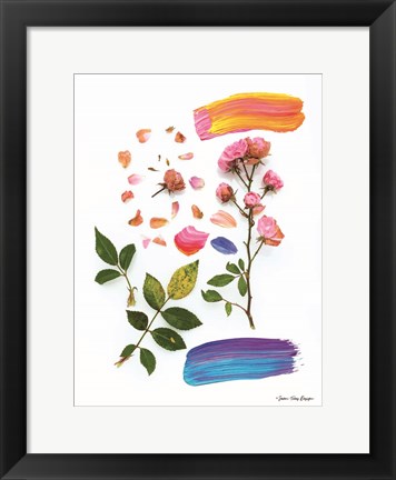 Framed Flowers and the Paint Print