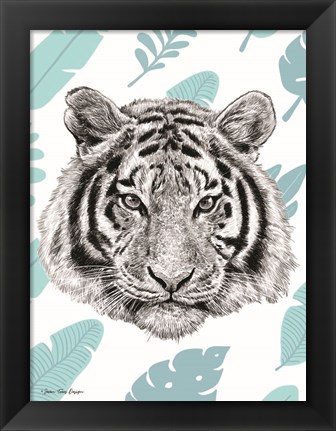 Framed Tropical Tiger Print